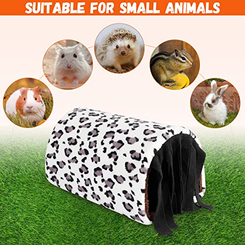 Hideout for Guinea Pig, Large Hide Tunnel House Pack for Pet, Sleep Bed & Hideaway Cave for Hedgehog, Hamster, Chinchilla, Small Animal Cuddle Sleeping Nest & Pouch, Guinea Pig Hut with Domes, Fleece