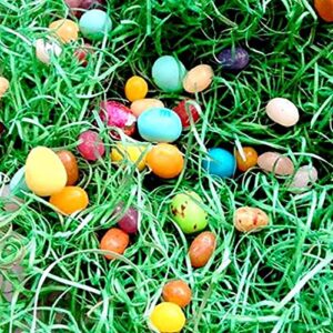 1/2 pound Easter oversize packaging Green grass recyclable paper crumpled paper shredded paper filled Easter basket stuffing Creative egg decoration stuffing Party decoration gift package