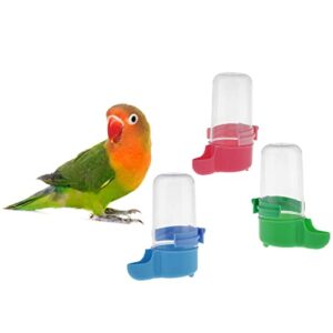 automatic bird feeder waterer drinker pet bird feeding supplies for bird cage feeder water seed dispenser bottle drinking cup
