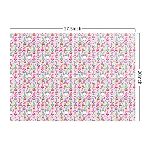 LDGOOAEL Flat Easter Wrapping Paper Sheets-12 Sheets with 4 Easter Paterns, Gift Wrapping Paper for Easter, Birthday, Wedding, Baby Shower Occasions- Pre cut & Folded(19.6" x 27.5“ Per Sheet)…