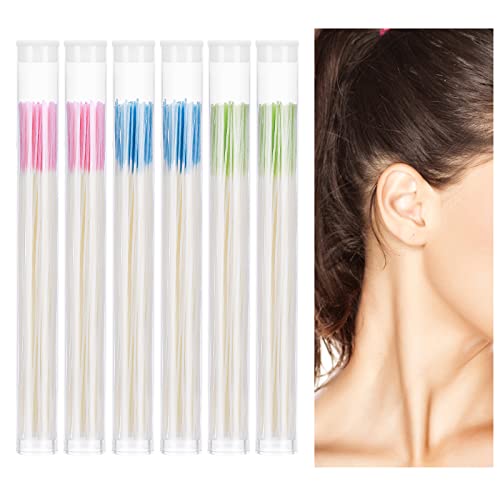 360 Pieces Earrings Hole Cleaner, Ear Floss Piercing Cleaner Earrings Hole Cleaner Disposable Piercing Aftercare Piercing Cleaning Line for Ear Piercing Care Cleaning (blue, Rose Red, Green)