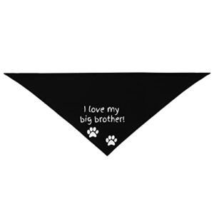 vercosee Big Brother Dog Bandana,Pregnancy Announcement Dog Bandana, Gender Reveal Photo Booth Props, Pet Scarf for Dog Lover Owner (i Love My Big Brother)