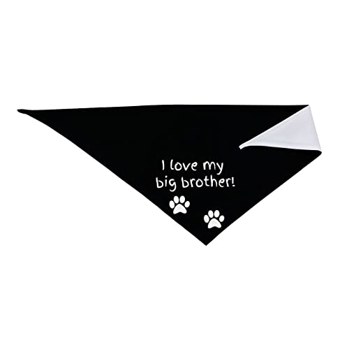 vercosee Big Brother Dog Bandana,Pregnancy Announcement Dog Bandana, Gender Reveal Photo Booth Props, Pet Scarf for Dog Lover Owner (i Love My Big Brother)