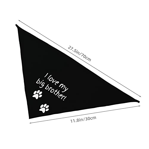 vercosee Big Brother Dog Bandana,Pregnancy Announcement Dog Bandana, Gender Reveal Photo Booth Props, Pet Scarf for Dog Lover Owner (i Love My Big Brother)