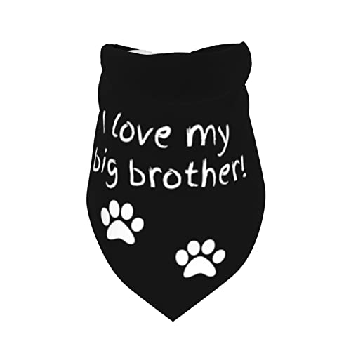 vercosee Big Brother Dog Bandana,Pregnancy Announcement Dog Bandana, Gender Reveal Photo Booth Props, Pet Scarf for Dog Lover Owner (i Love My Big Brother)