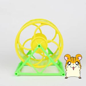 Ipetboom Silent Hamster Wheel Toys 2PCS Exercise Wheel Silent Running Wheel Pet Running Jogging Sports Exercise for Small Pet Hamsters Mice Rat Gerbils (Random Color) Chinchilla Hamster