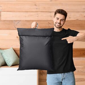 2 Sets Large Travel Laundry Bags with Folding Hanger and Outer Bag Door Hanging Laundry Hamper Washable Zipper Dirty Clothes Bag for Traveling Storage Wall Laundry Basket for Space Bathroom Swimming