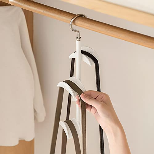 MYBOLE Purse Hanger for Closet, Purses Handbags Hangers 360° Rotating Handbag Hanging Hook Bag Storage Space Saver with 4 Hooks, Hanging Storage Organizer Hanger for Storing Purses, Backpacks, 4 PCS