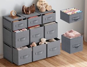 enhomee cube storage organizer with storage cubes bins