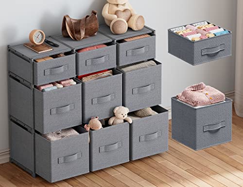 EnHomee Cube Storage Organizer with Storage Cubes Bins