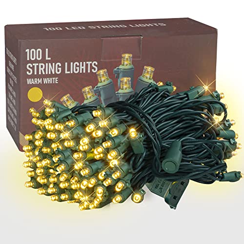 Dazzle Bright 33FT 100 LED Christmas String Lights + 360 LED 12FT x 5 FT Christmas Net Lights