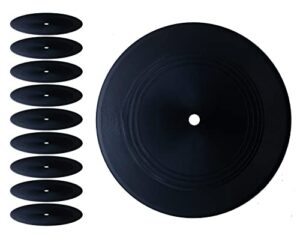 mini zozi 12 inch black blank vinyl records fake 10 pieces in 1 pack for indie aesthetic room decor or home decor on wall for bedroom or living room music studio hip hop decorative discos