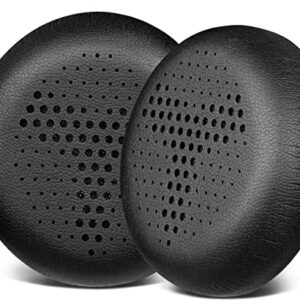 SOULWIT Professional Replacement Ear Pads Cushions for AKG Y500 On-Ear Foldable Wireless Bluetooth Headphones, Earpads with Soft Protein Leather - Black