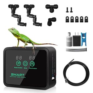 reptile humidifier, smart sprayer, automatic mister for reptiles, 360°adjustable misting spray system adjustable spray nozzles for reptiles chameleons herbs