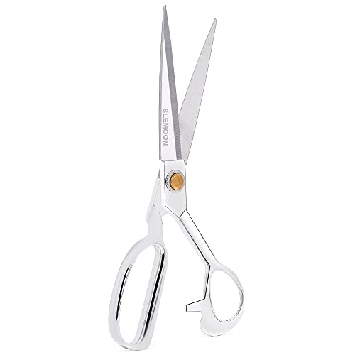 10" Sewing Scissors,Heavy Duty Tailor Scissors Shears for Fabric,Leather,Raw Materials,Dressingmaking,Altering-Professional Upholstery Shears for Dressmakers Students Office Crafting