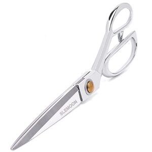 10" Sewing Scissors,Heavy Duty Tailor Scissors Shears for Fabric,Leather,Raw Materials,Dressingmaking,Altering-Professional Upholstery Shears for Dressmakers Students Office Crafting