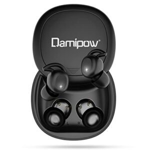 sleep earbuds wireless bluetooth headphone for sleeping, noise blocking no alert, ultra small and skin-soft silicone in-ear earbuds designed for side sleepers, insomnia, snoring, work, travel (black)