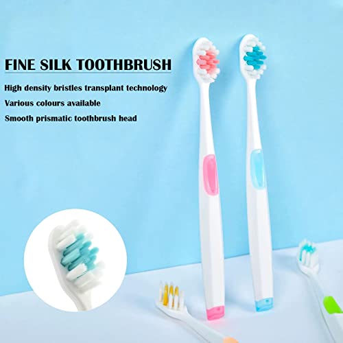 GoodUping Fine Silk Toothbrush for Sensitive Teeth, 10000 Bristles Nano Toothbrush, Extra Soft Toothbrush for Adult, Pregnancy and Junior.(8 Count)