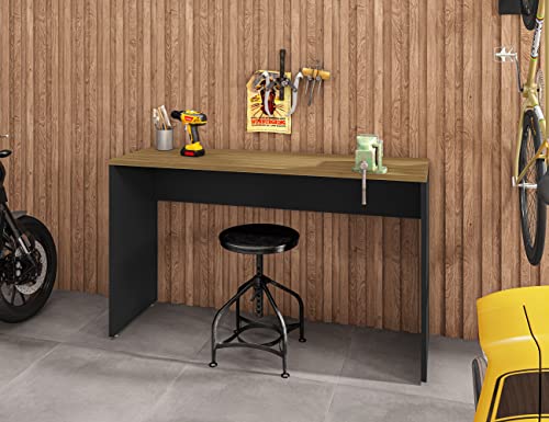 Manhattan Comfort Eiffel 5-Piece Garage Storage Set in Matte Black and Yellow