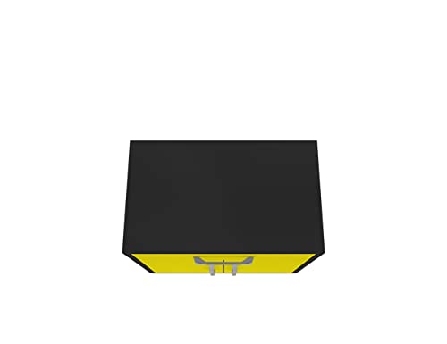 Manhattan Comfort Eiffel 5-Piece Garage Storage Set in Matte Black and Yellow