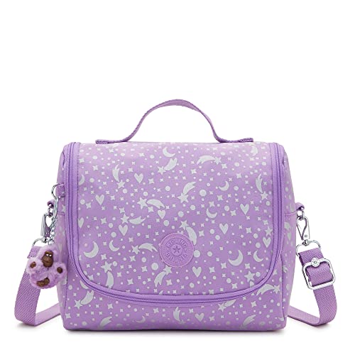 Kipling New Kichirou Printed Lunch Bag Galaxy Metallic