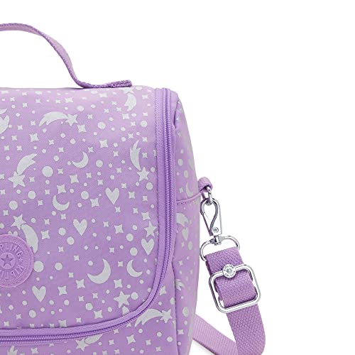 Kipling New Kichirou Printed Lunch Bag Galaxy Metallic