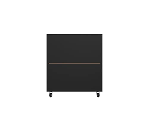 Manhattan Comfort Eiffel Garage Work Station Set of 3 in Matte Black