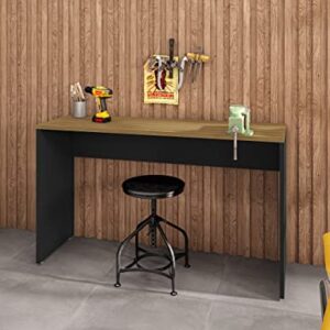 Manhattan Comfort Eiffel Garage Work Station Set of 3 in Matte Black