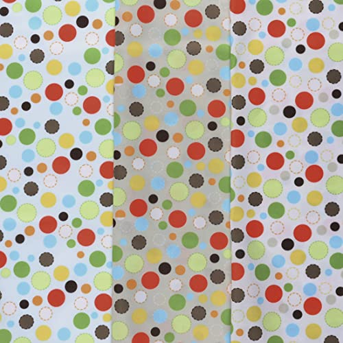 Mook Fabrics PUL-LS179 J-Multi Dot, White, 15 Yard Bolt