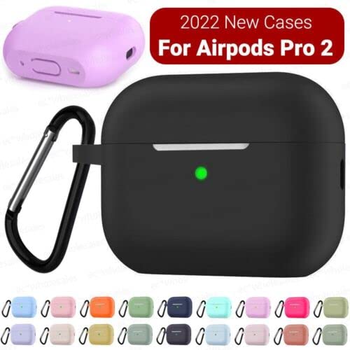 Silicone Shockproof Cover Case for Airpods Pro 2nd Generation (2022) - Glow in The Dark Blue