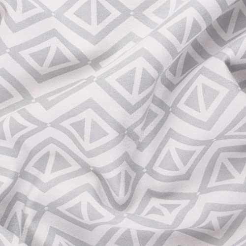 Mook Fabrics Flannel PRT Geometric, Grey, 15 Yard Bolt