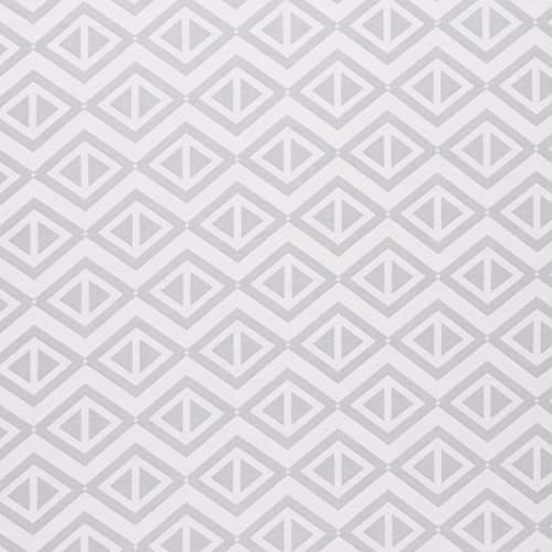 Mook Fabrics Flannel PRT Geometric, Grey, 15 Yard Bolt
