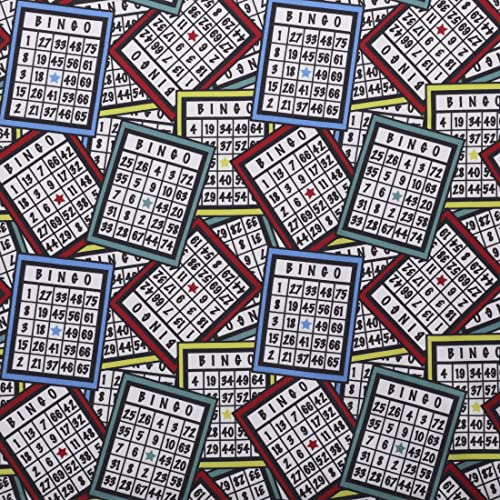 Mook Fabrics Cotton Bingo, Multi, 15 Yard Bolt