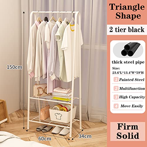 WEECRON Small Clothes Rack Clothing Racks for Hanging Clothes Garment Rack Clothes Hanger Rack,White