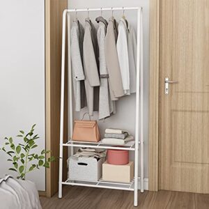 WEECRON Small Clothes Rack Clothing Racks for Hanging Clothes Garment Rack Clothes Hanger Rack,White