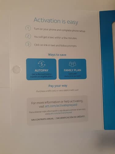 Motorola AT&T XT2163-7 Moto G Go 4G 32GB 6.5" Prepaid Smartphone Phone - Carrier Locked to AT&T