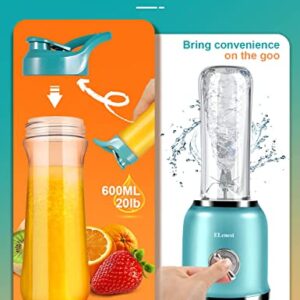 Smoothie Blender with 2 Speeds and Pulse Function Blender for Shakes and Smoothies, 250W Mini Portable Blender with Bpa-Free Portable 20oz Travel Bottles