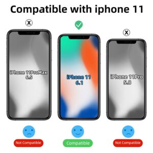 Gyizho Strong Magnetic Clear for iPhone 11 Case [Compatible with MagSafe] [Military Grade Drop Tested] Shockproof Protective Slim Thin Phone Cover 6.1 Inch Clear