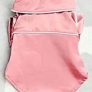 Milumia Pet Pajamas for Dogs Outfits Short Sleeve Dog Shirt Pet Clothes Apparel Pink Small