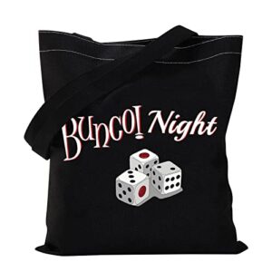 vamsii girls night out bunco party tote bag dice game bunco night accessory bag bunco game lovers players gifts (tote)