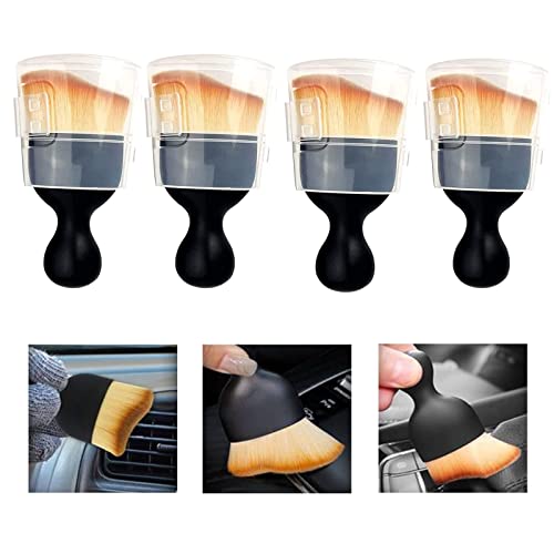 ATOPET 4PCS Car Interior Cleaning Tool, Zabernim Car Cleaning Tool, Zabernim Car Brush, Car Cleaning Brush Interior, Zabernim Car Interior Cleaning Tool