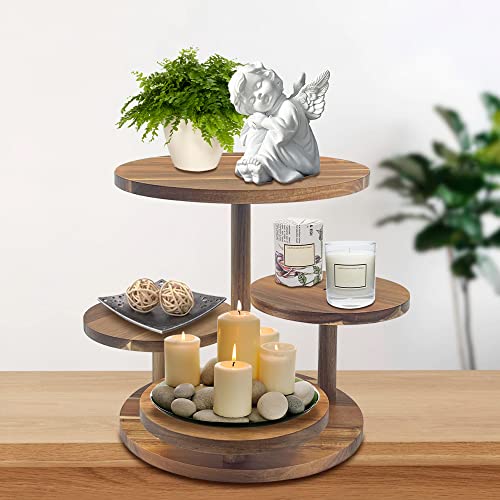 Montex Cupcake Tower Stand 4 Tier for 50 Cupcakes Woodden Serving Stand, Cake Display Stand Dessert Tower