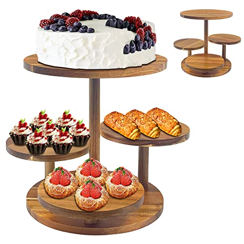 Montex Cupcake Tower Stand 4 Tier for 50 Cupcakes Woodden Serving Stand, Cake Display Stand Dessert Tower