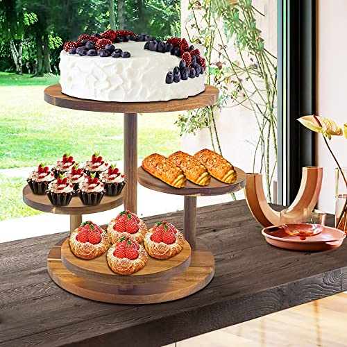 Montex Cupcake Tower Stand 4 Tier for 50 Cupcakes Woodden Serving Stand, Cake Display Stand Dessert Tower