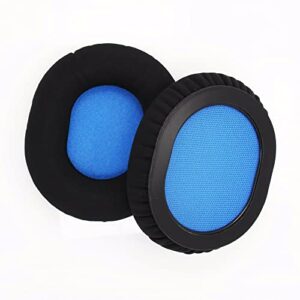 HD8 Earpads Replacement Velour Ear Pads Protein Flannel Cushion Cover Compatible with Sennheiser HD8 DJ HD 8 DJ HD6 Mix Headphones (Black)