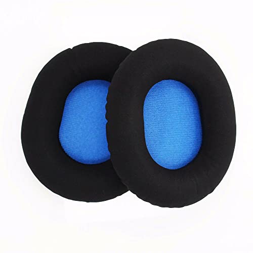 HD8 Earpads Replacement Velour Ear Pads Protein Flannel Cushion Cover Compatible with Sennheiser HD8 DJ HD 8 DJ HD6 Mix Headphones (Black)