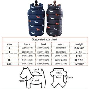 Dog T Shirts with Sleeves Pet Clothes Dog Clothes Clothes Vest Fall and Winter Warm British Teddy Warm Down Jacket Raincoat Dogs Medium