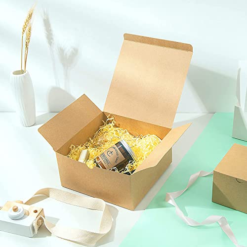 DEEDOCHY Brown Gift Boxes with Lids,Bridesmaid Proposal Box,12 Packs Kraft Gift Box for Wedding Present, Bridesmaid Proposal Gift, Graduation, Holiday, Birthday Party Favor and Christmas (Brown)