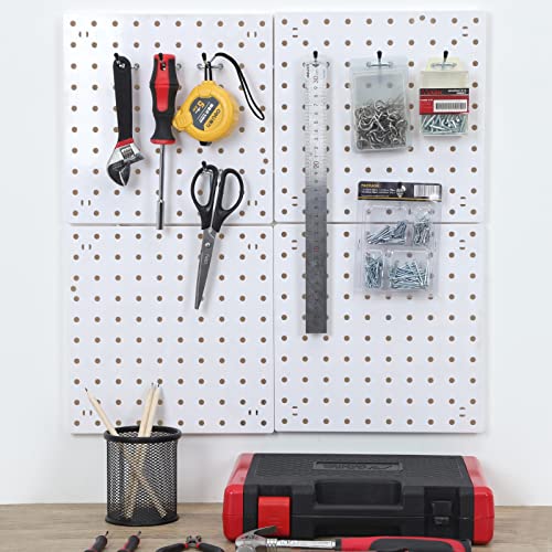 HongWay 100pcs 2 Inch Pegboard Accessories Organizer Kit, Heavy Duty Galvanized Pegboard Hooks Suitable for 1/8 and 1/4 Inch Pegboard, Metal Pegboard Hooks for Garage, Office, Kitchen, Store