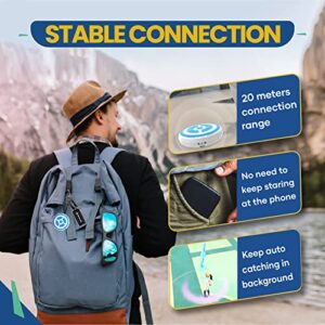 Megacom DuoMon 2ID Auto Catcher for Pokemon Go Plus - Compatible Pokemon Go Accessory with Auto Catch, Voice Notifications - Faster Bluetooth for Pocket Go (Black)